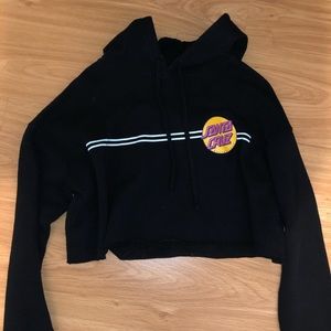 cropped santa cruz hoodie